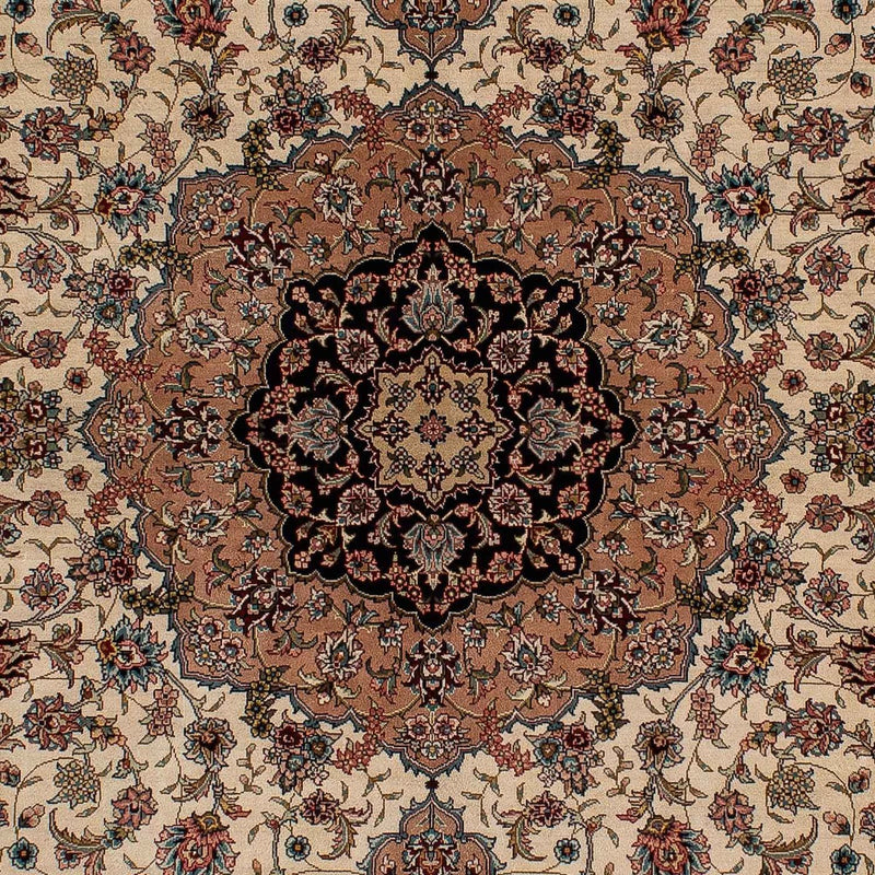 China Seide Teppich 122x183cm - Orientteppich - dunkelrot