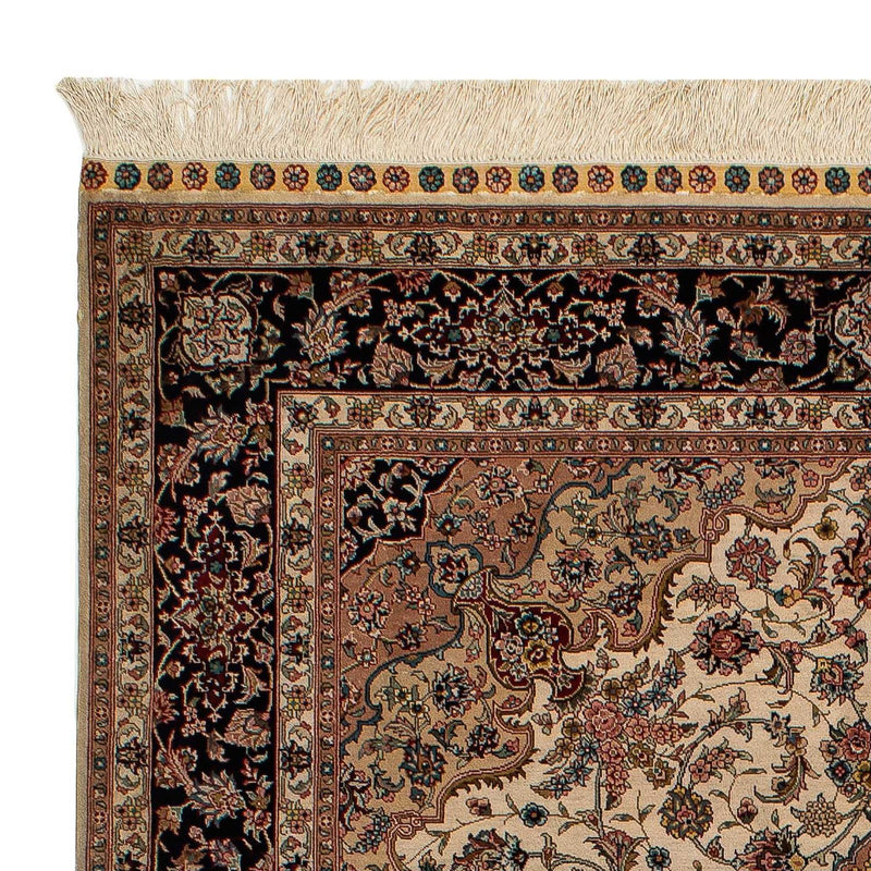 China Seide Teppich 122x183cm - Orientteppich - dunkelrot