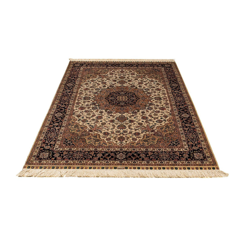 China Seide Teppich 122x183cm - Orientteppich - dunkelrot