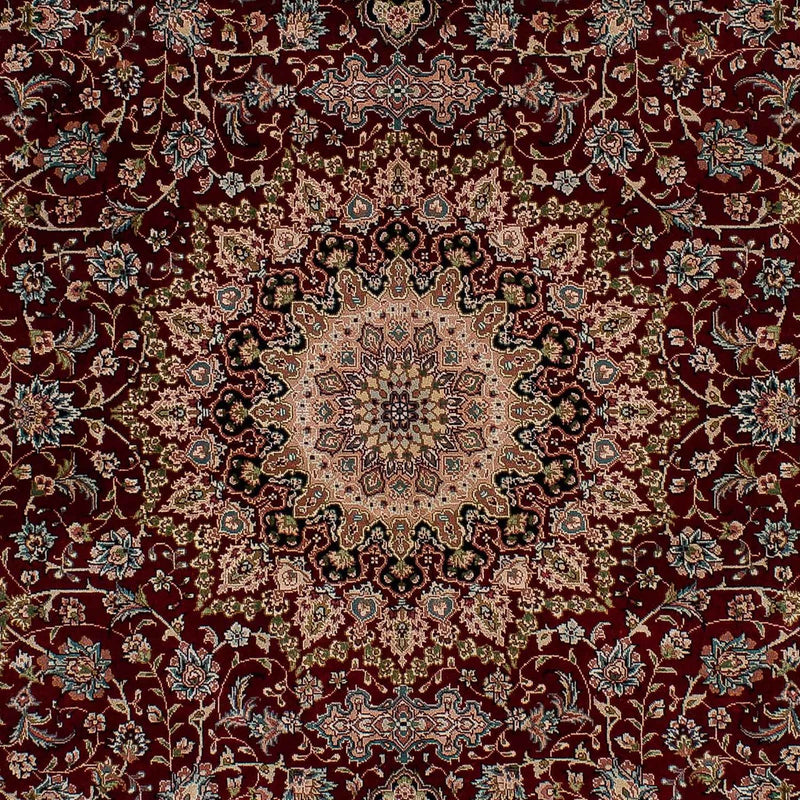 China Seide Teppich 122x183cm - Orientteppich - dunkelrot