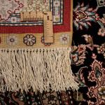 China Seide Teppich 122x183cm - Orientteppich - dunkelrot