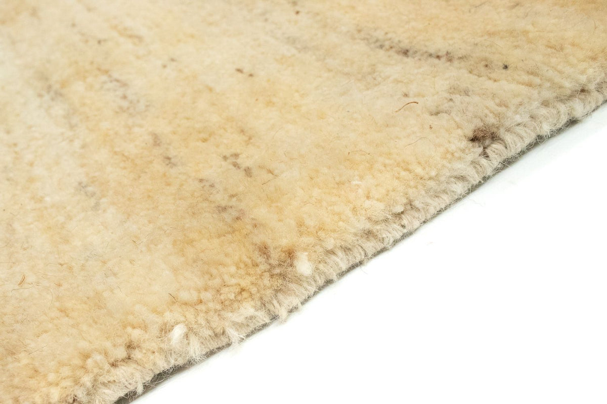 Gabbeh Persisch Teppich 93x277cm - Perserteppich Wollteppich - beige