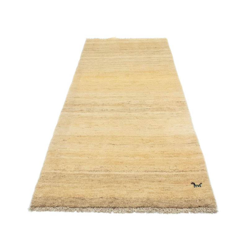Gabbeh Persisch Teppich 93x277cm - Perserteppich Wollteppich - beige
