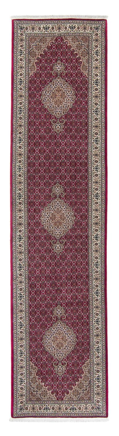 Täbriz Teppich 80x344cm - Perserteppich - dunkelrot