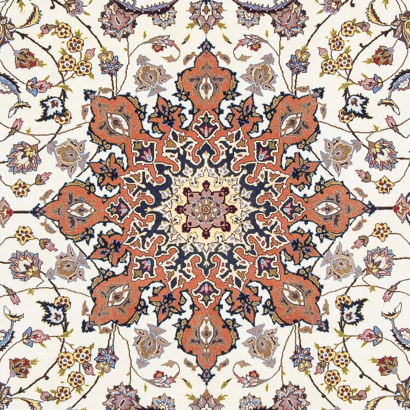 Täbriz - 50 Raj Teppich 200x298cm - Perserteppich - beige