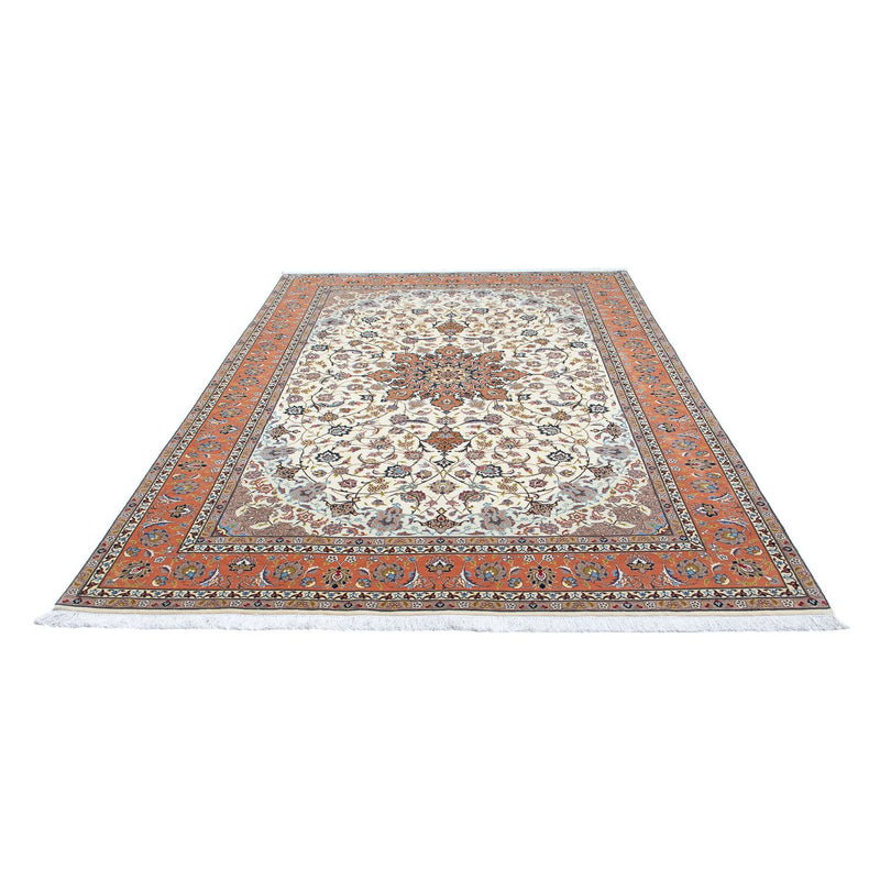 Täbriz - 50 Raj Teppich 200x298cm - Perserteppich - beige