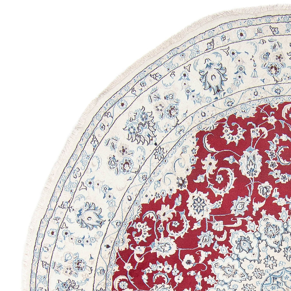 Nain Teppich 300x300cm - Perserteppich - dunkelrot