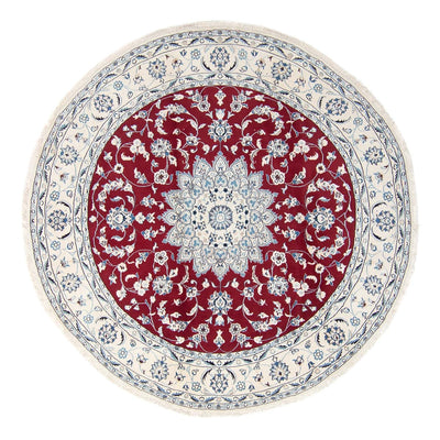 Nain Teppich 247x247cm - Perserteppich - dunkelrot