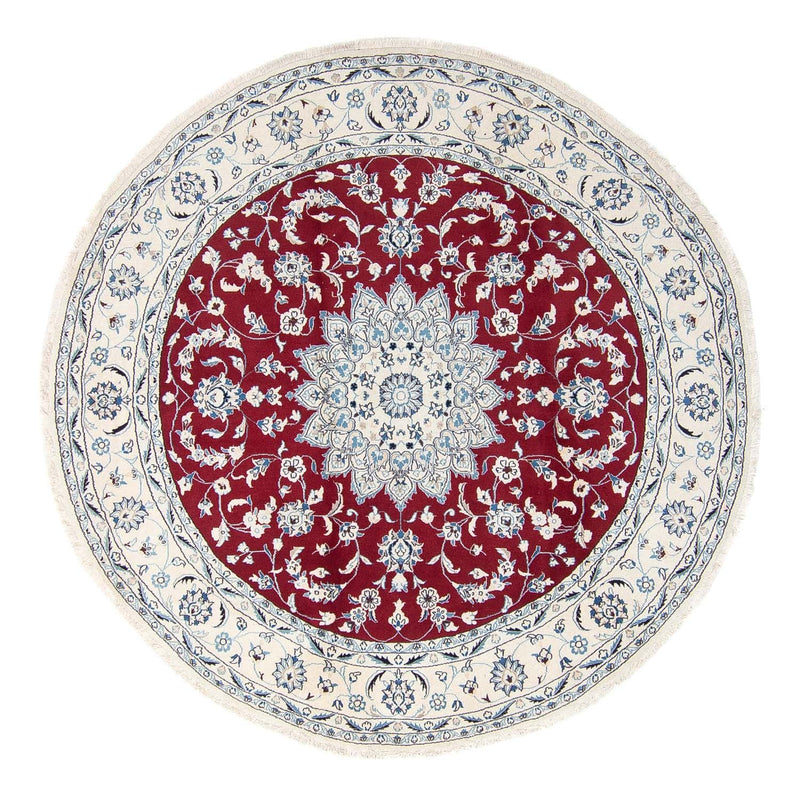 Nain Teppich 247x247cm - Perserteppich - dunkelrot