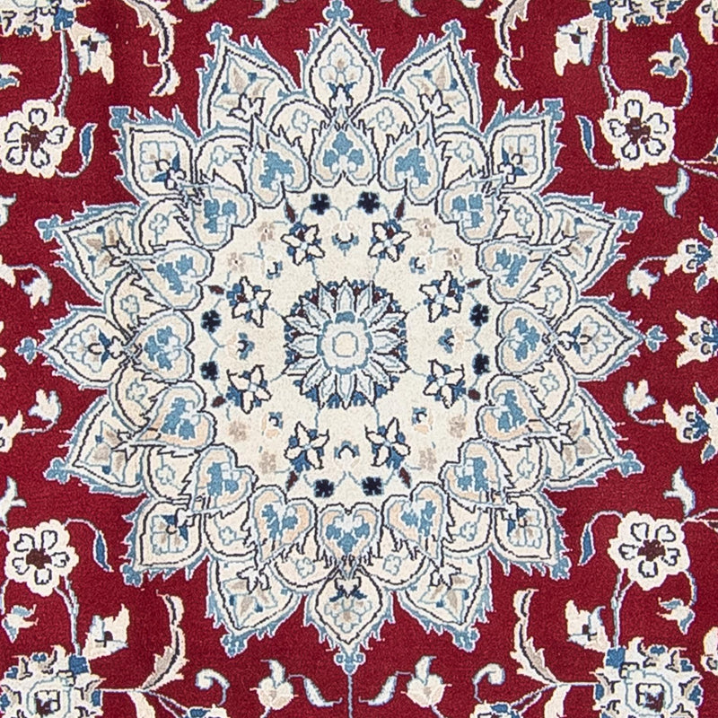Nain Teppich 247x247cm - Perserteppich - dunkelrot