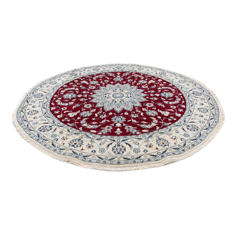 Nain Teppich 247x247cm - Perserteppich - dunkelrot