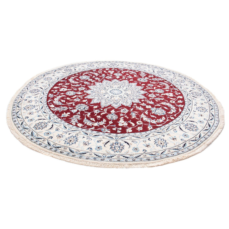 Nain Teppich 250x250cm - Perserteppich - dunkelrot