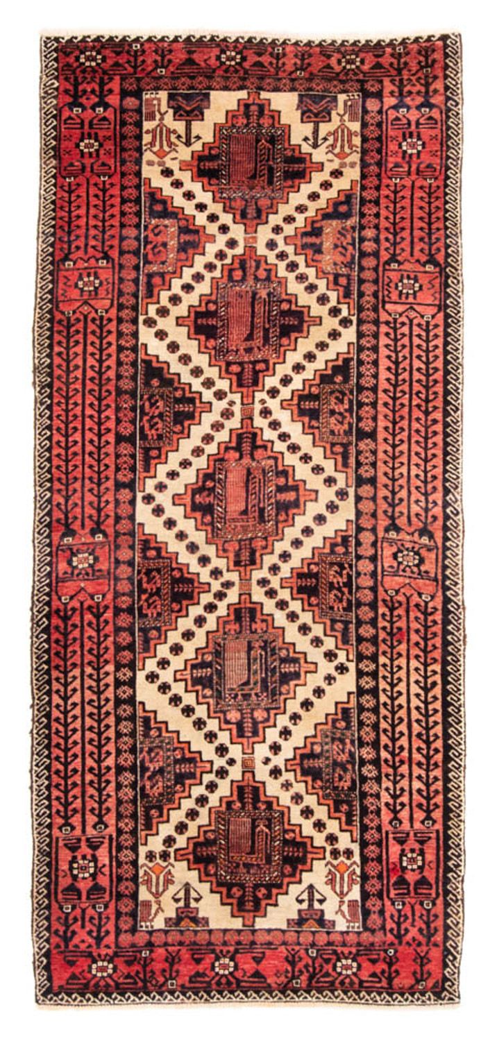 Belutsch Teppich 100 x 238 cm - hellrot