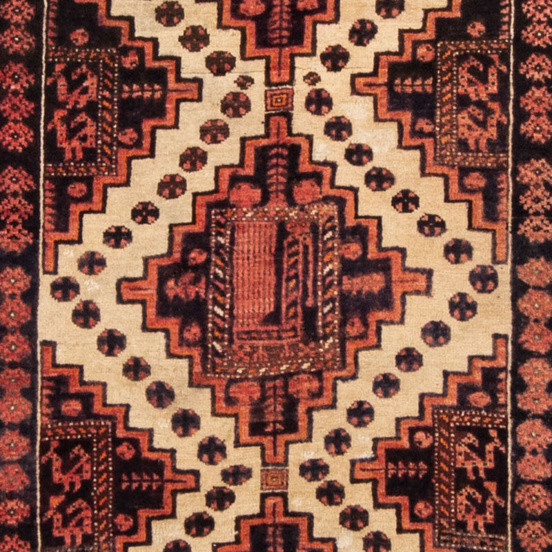 Belutsch Teppich 100 x 238 cm - hellrot