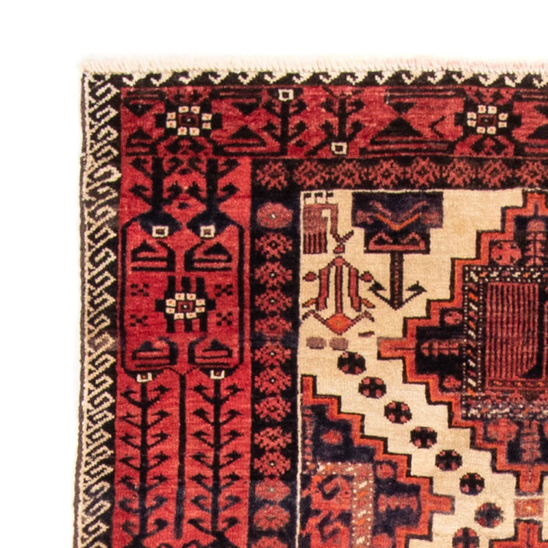 Belutsch Teppich 100 x 238 cm - hellrot