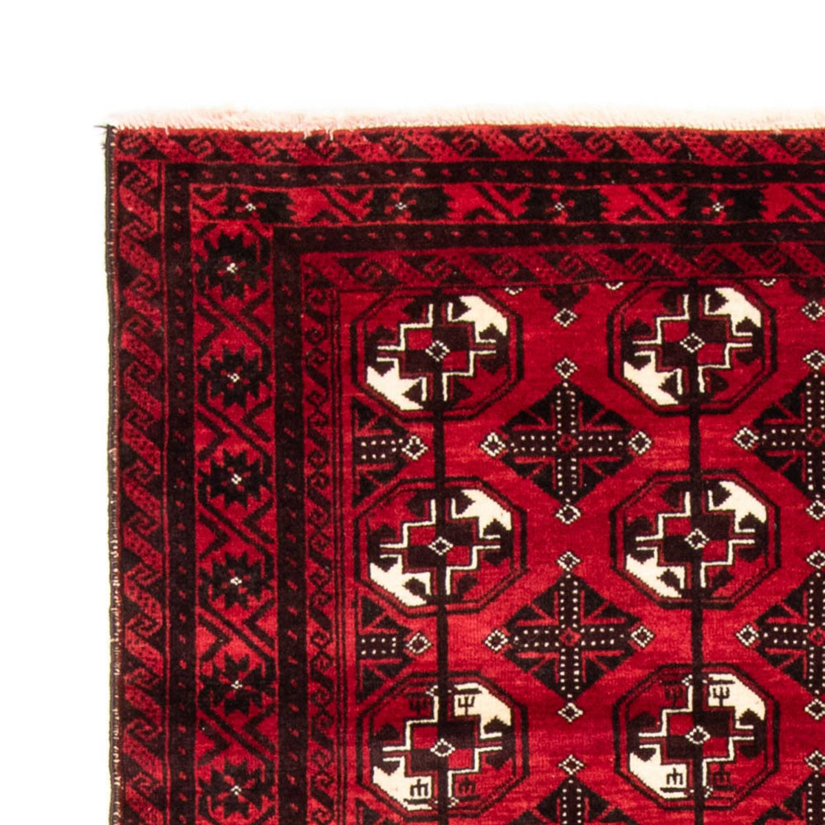 Belutsch Teppich 110 x 202 cm - dunkelrot