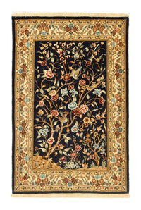 Ghom Teppich 100x154cm - Perserteppich - schwarz – product image