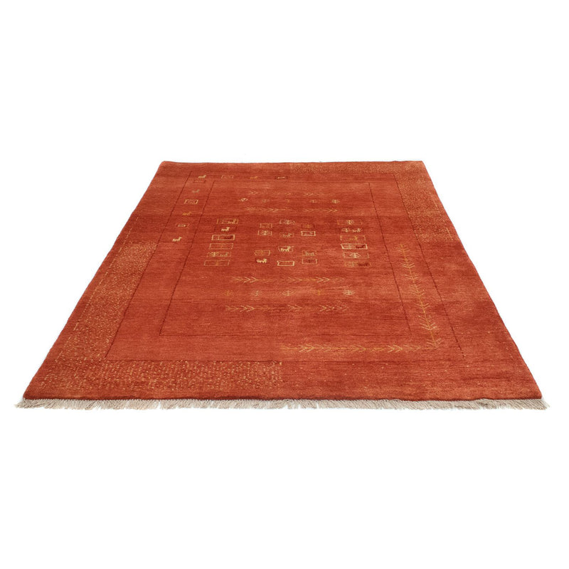 Gabbeh Persisch Teppich 149x192cm - Perserteppich Wollteppich - rot