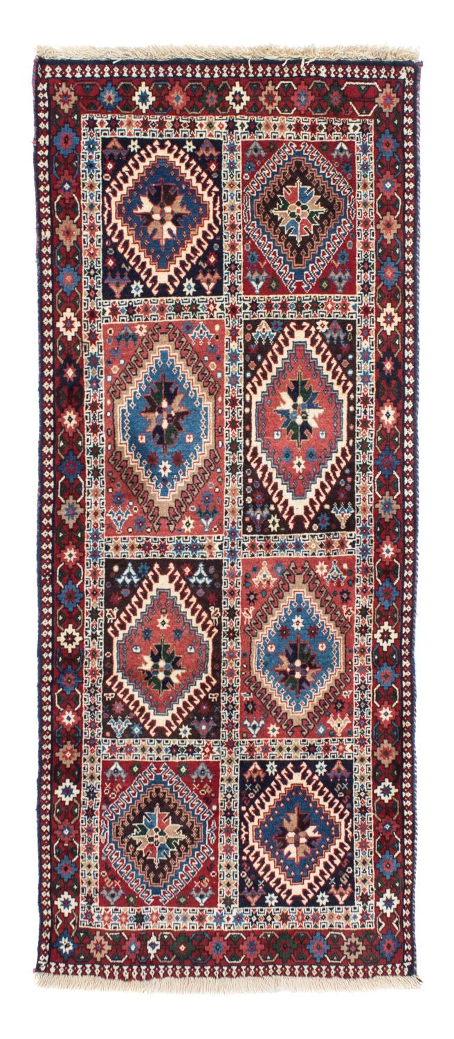 Yalameh Teppich 80x190cm - Perserteppich - dunkelblau