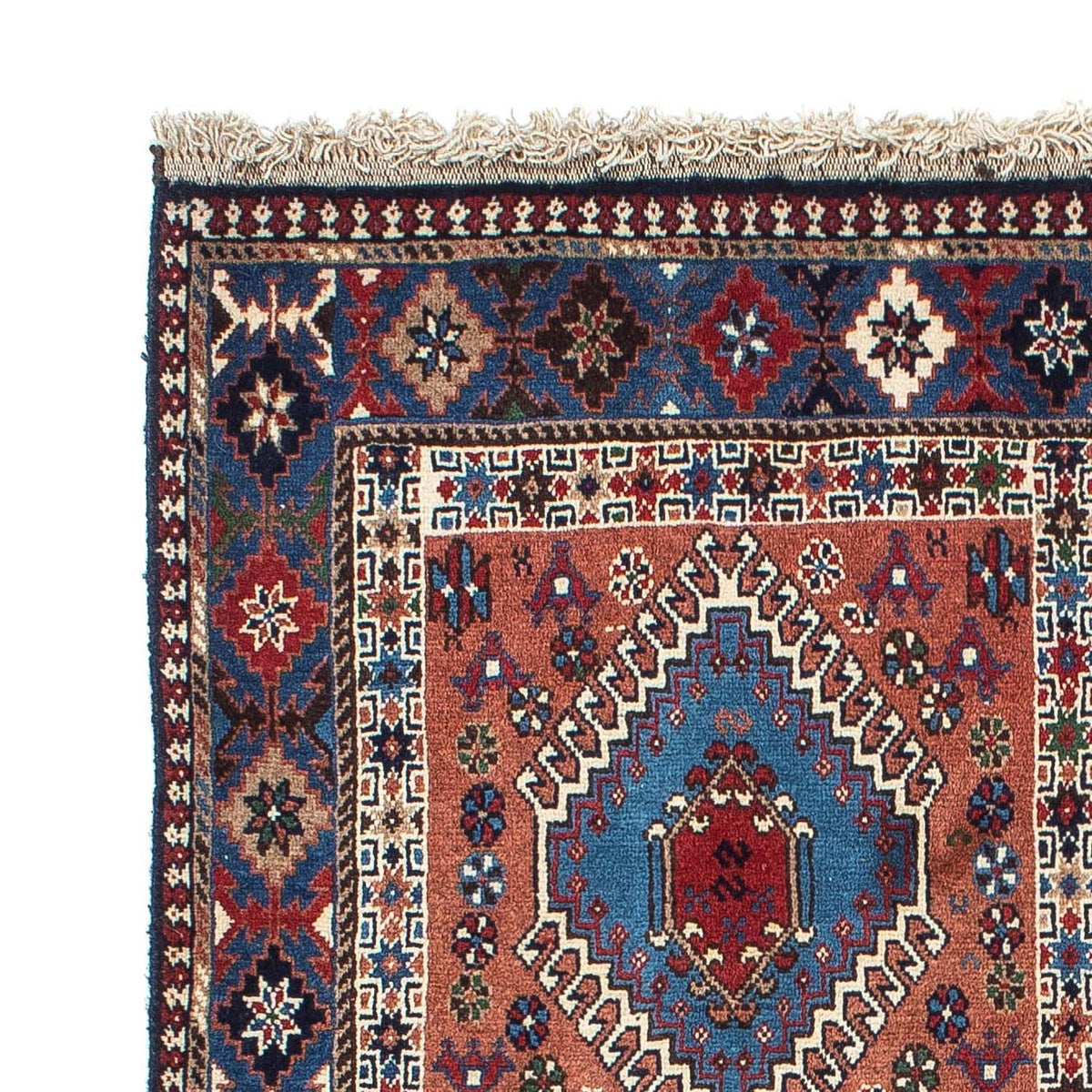 Yalameh Teppich 102x152cm - Perserteppich - dunkelblau