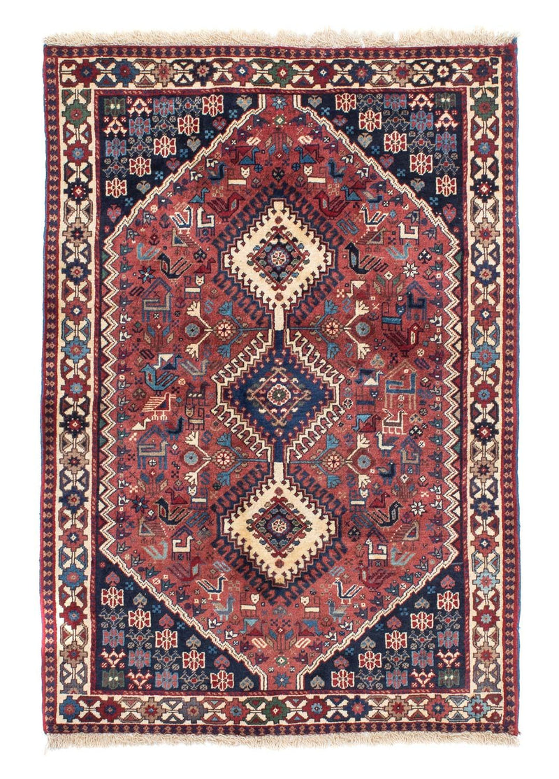 Yalameh Teppich 100x146cm - Perserteppich - hellrot