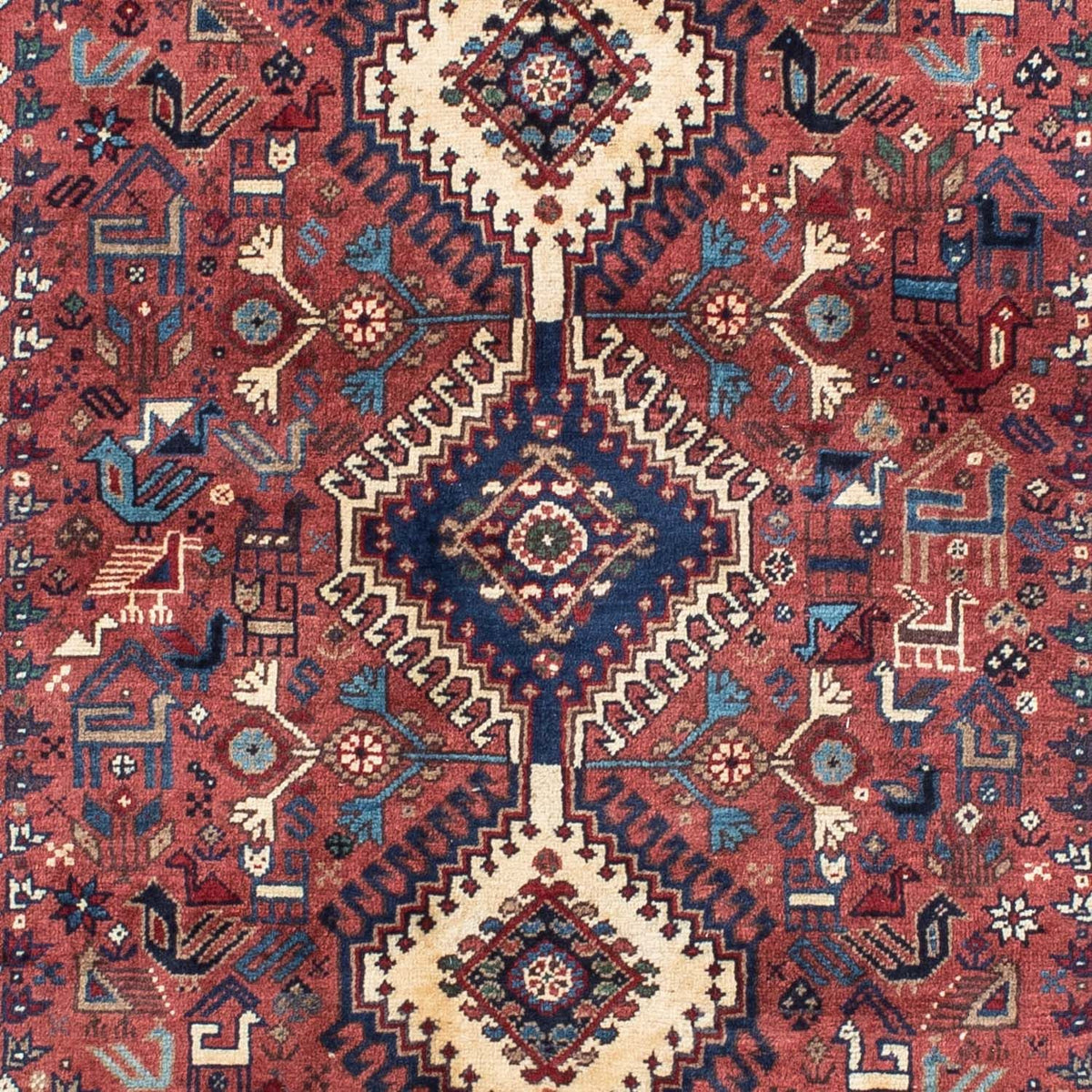 Yalameh Teppich 100x146cm - Perserteppich - hellrot