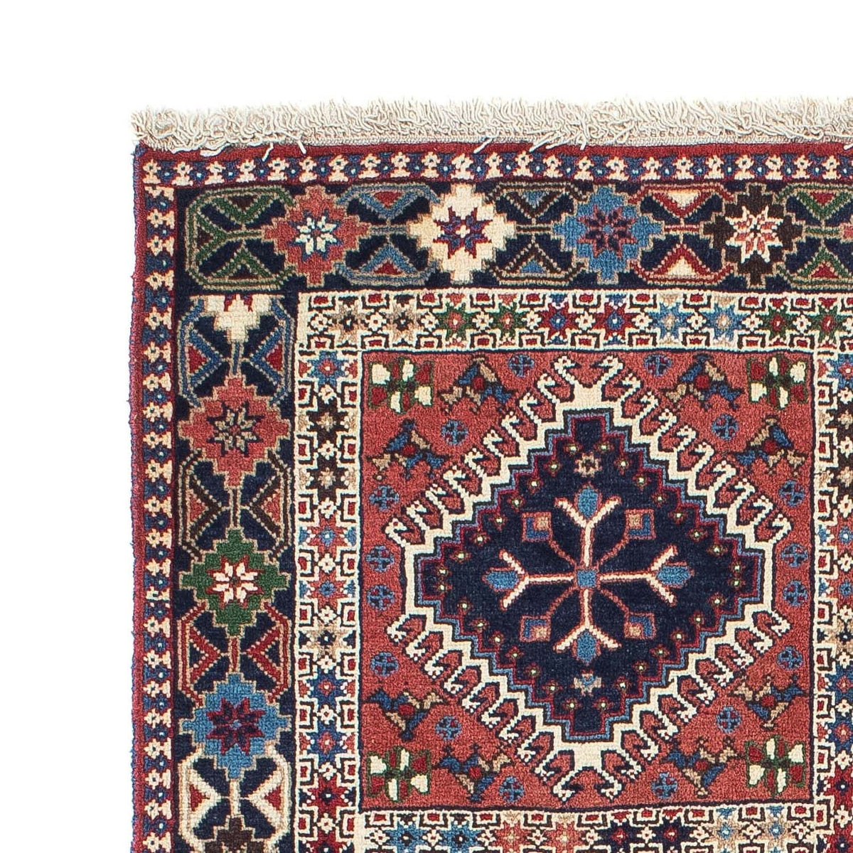 Yalameh Teppich 100x140cm - Perserteppich - hellrot