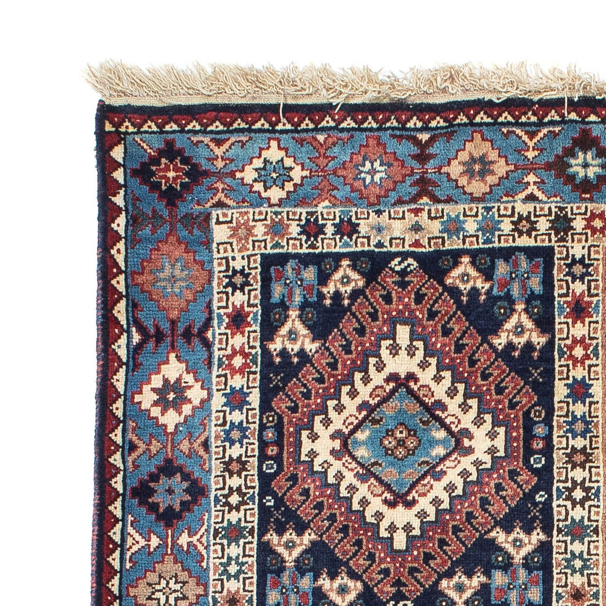Yalameh Teppich 100x140cm - Perserteppich - dunkelblau