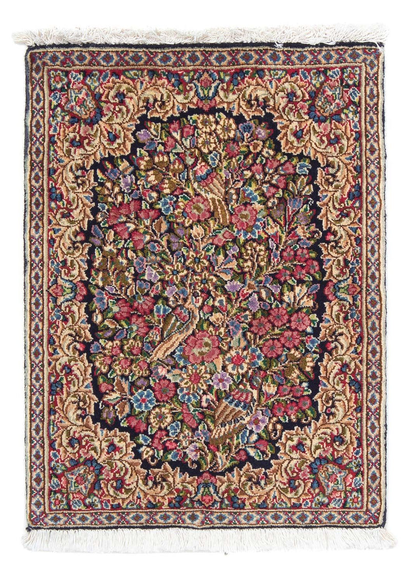 Rafsanjan Teppich 53x71cm - Perserteppich - blau