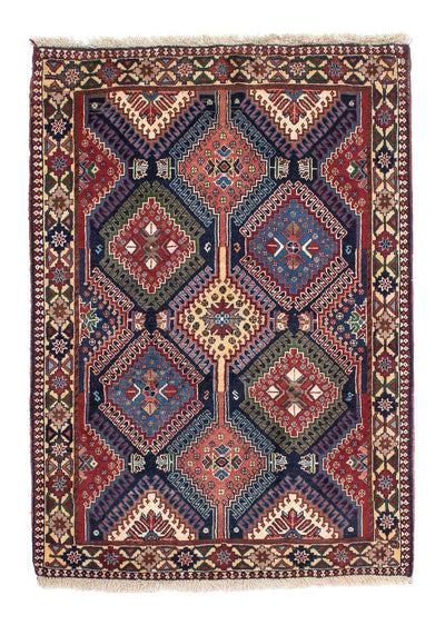 Yalameh Teppich 103x144cm - Perserteppich - blau