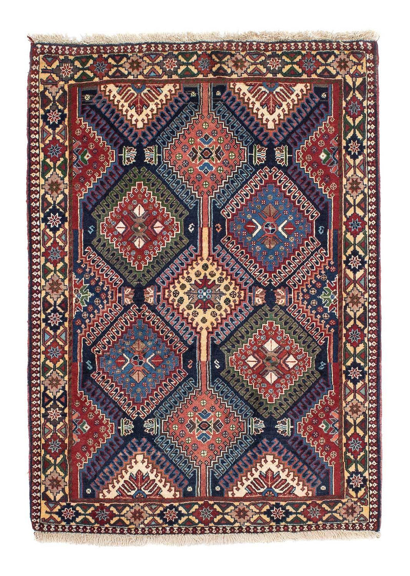 Yalameh Teppich 103x144cm - Perserteppich - blau