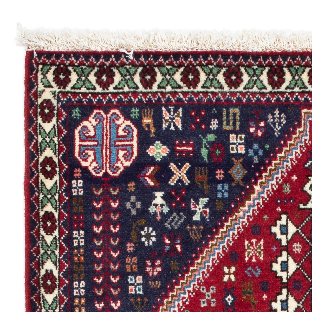 Perserteppich - Nomadic 77 x 124 cm - dunkelrot