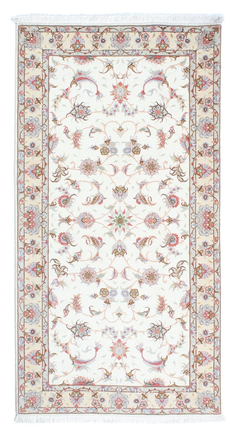 Täbriz - 50 Raj Teppich 100x196cm - Perserteppich - beige