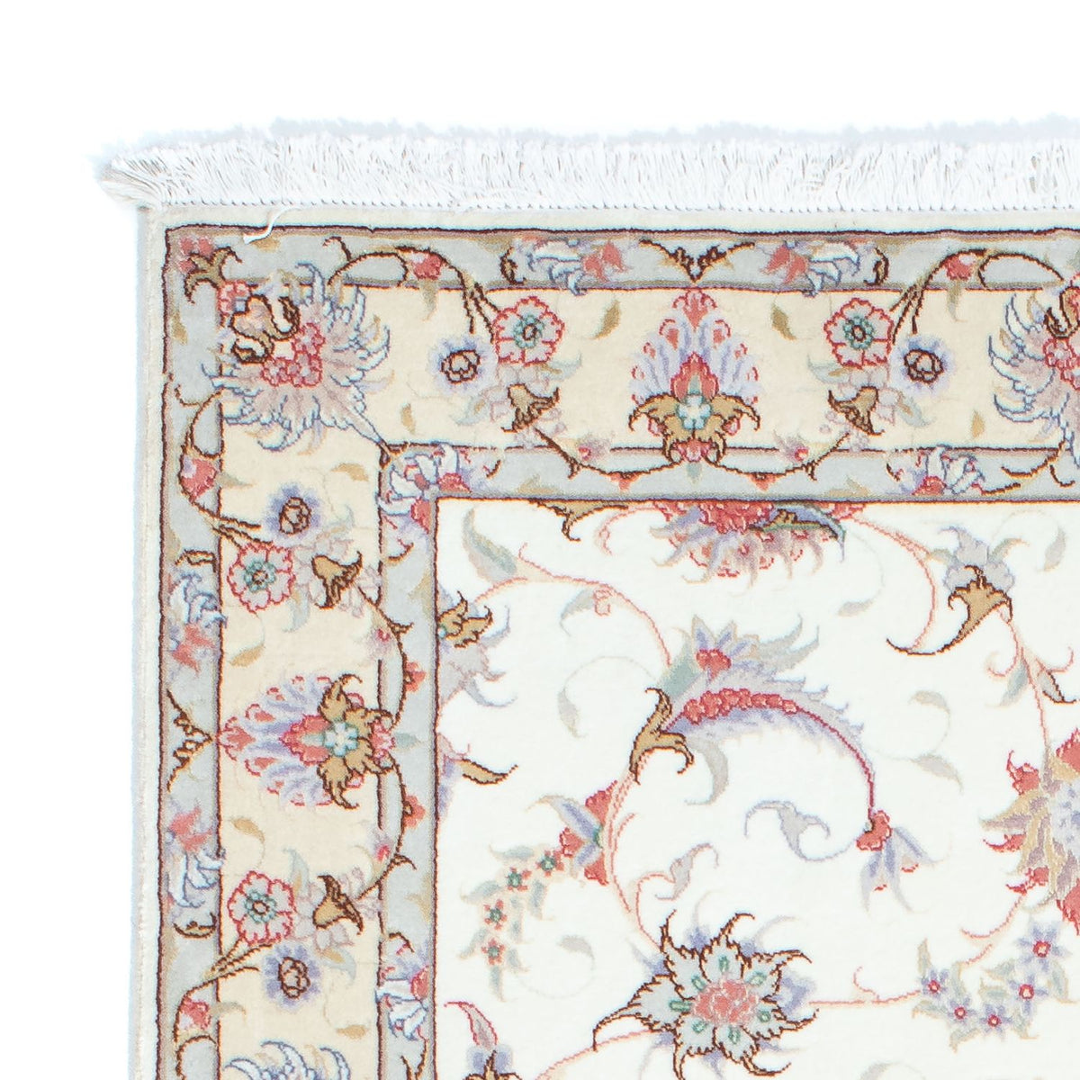 Täbriz - 50 Raj Teppich 100x196cm - Perserteppich - beige