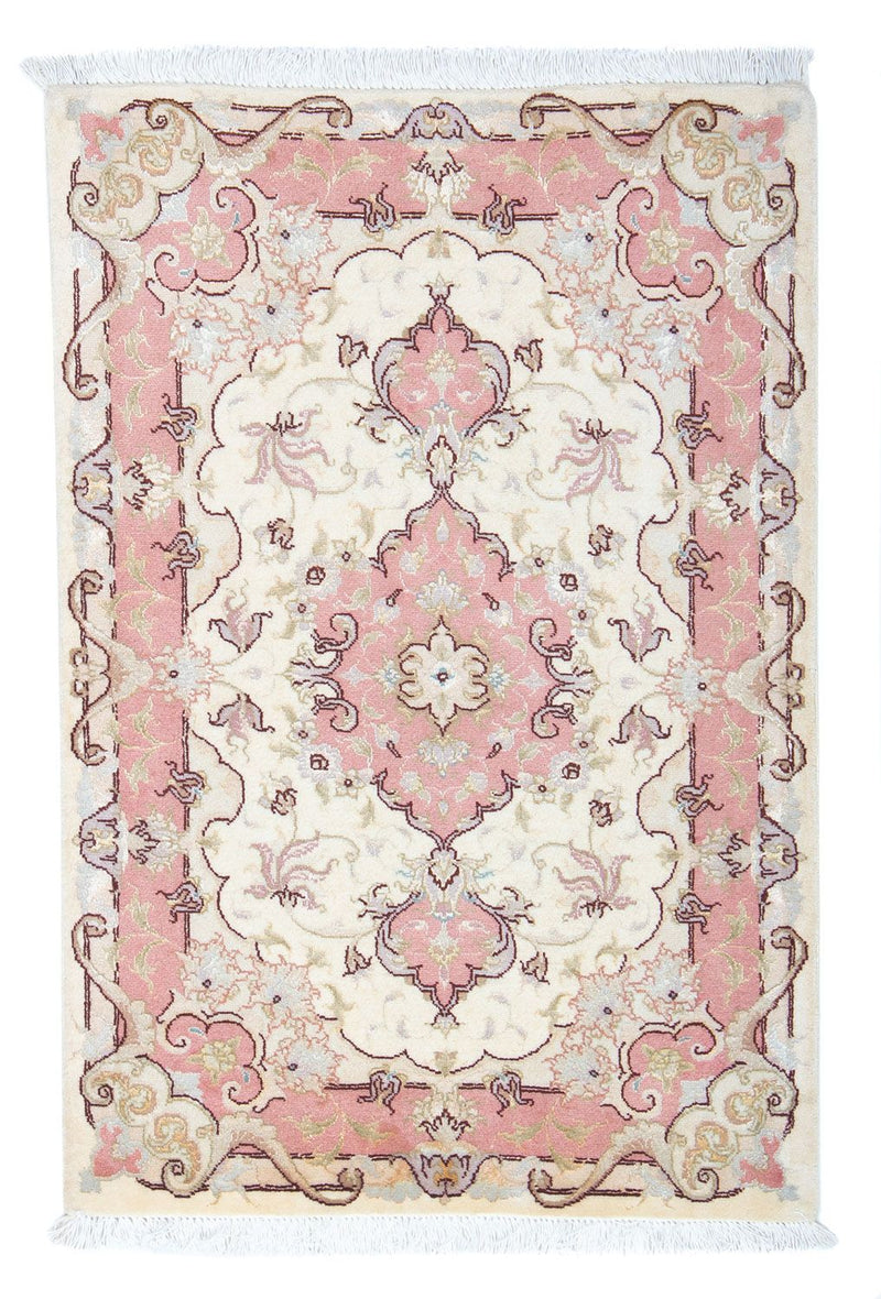 Täbriz - 50 Raj Teppich 60x92cm - Perserteppich - beige
