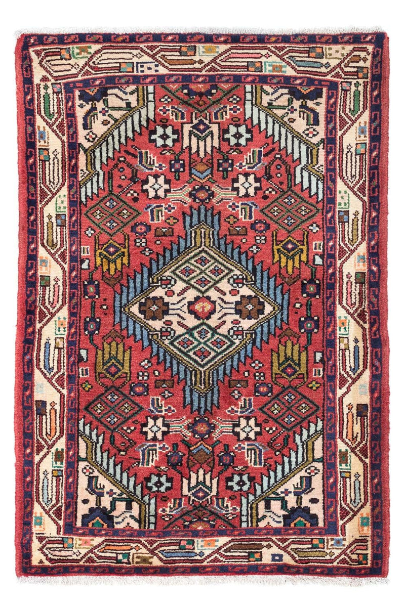 Hosseinabad Teppich 79x125cm - Perserteppich - rot