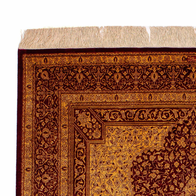 Ghom - Seide Teppich 130x188cm - Perserteppich - beige