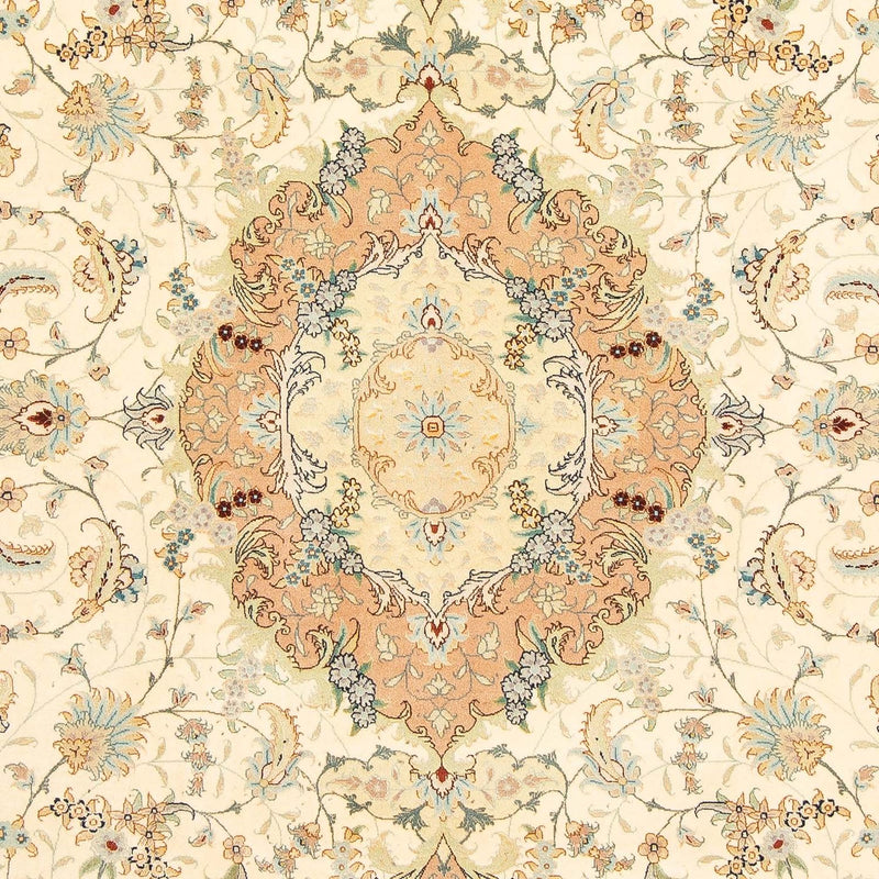 Täbriz - 50 Raj Teppich 204x297cm - Perserteppich - beige
