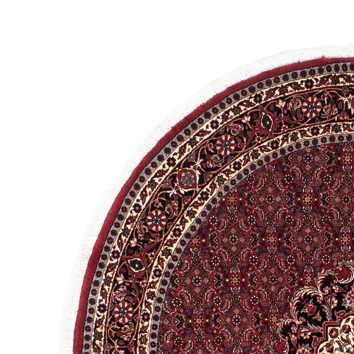 Bidjar Teppich 154x154cm - Perserteppich - dunkelrot
