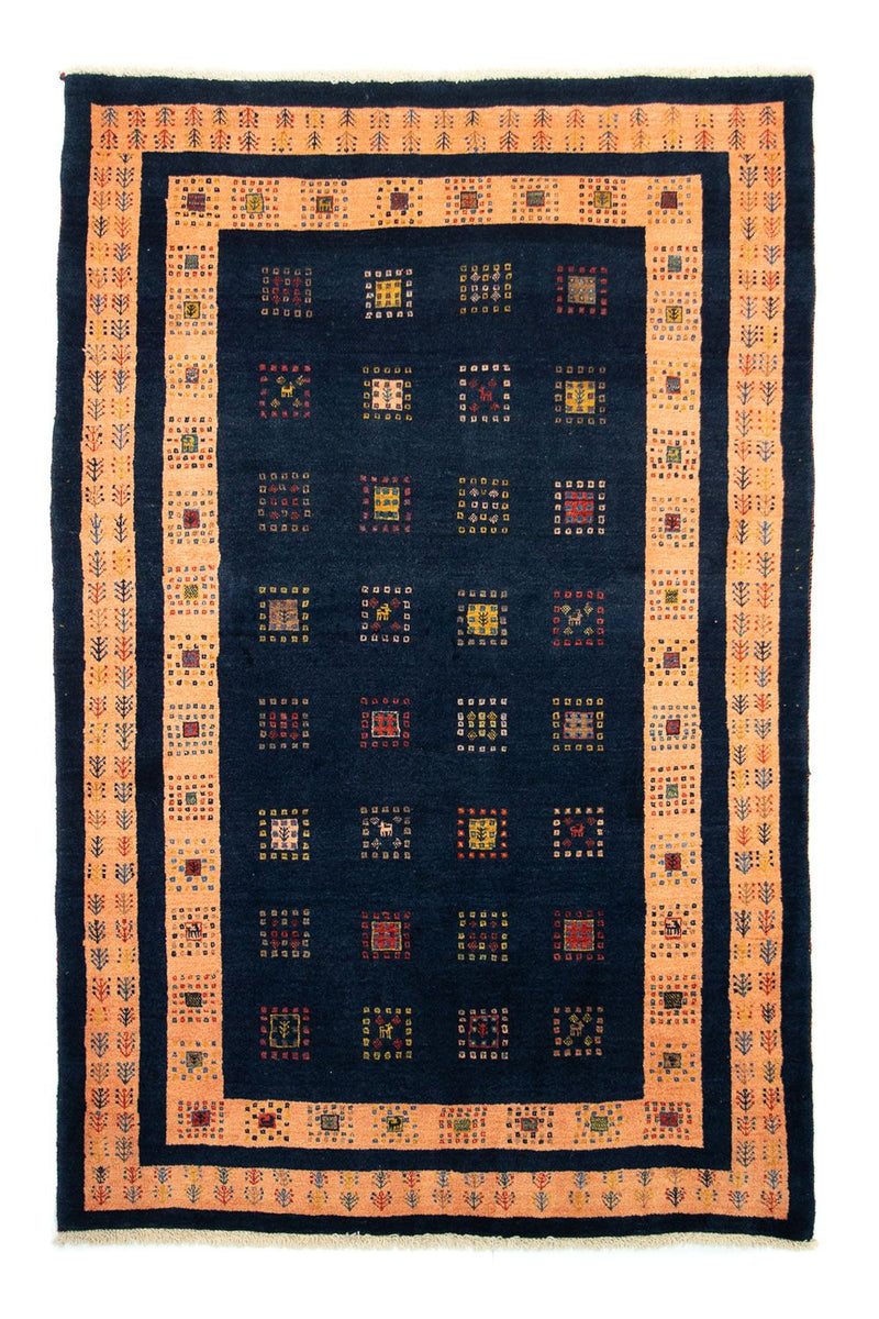 Loribaft Teppich Perser 134x202cm - Orientteppich - dunkelblau