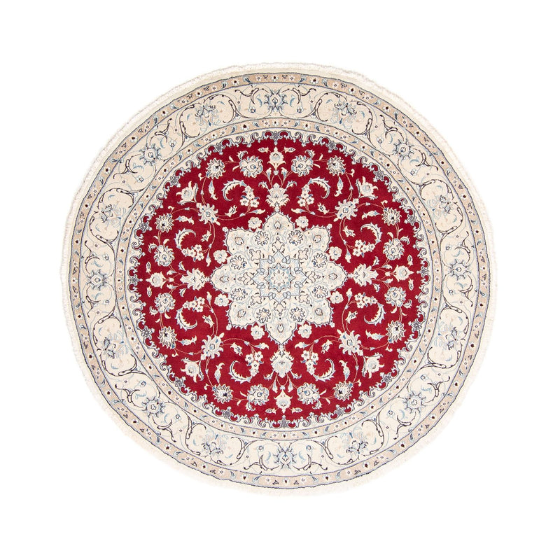 Nain Teppich 250x250cm - Perserteppich - rot