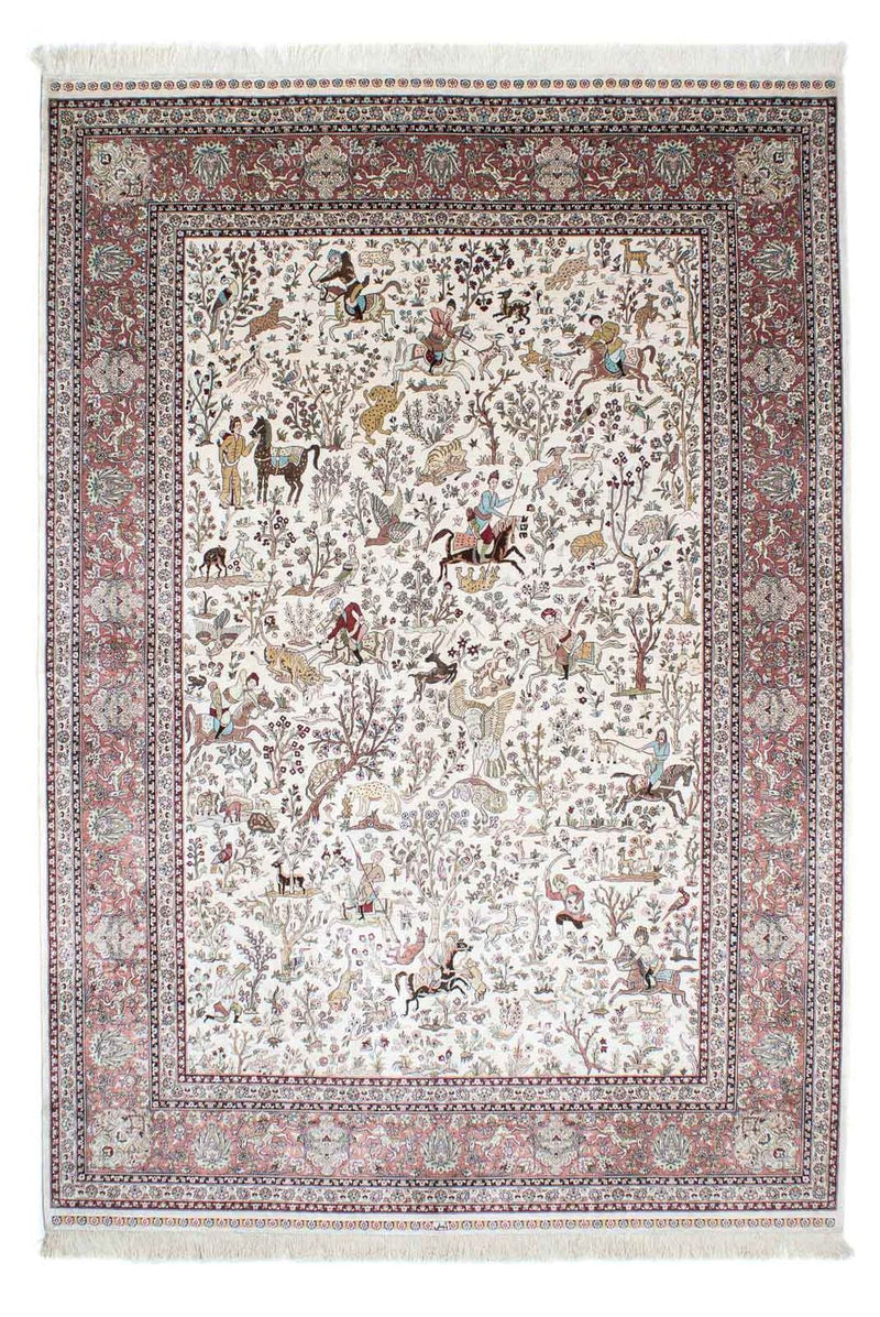 Hereke Teppich 169x244cm - Orientteppich - beige