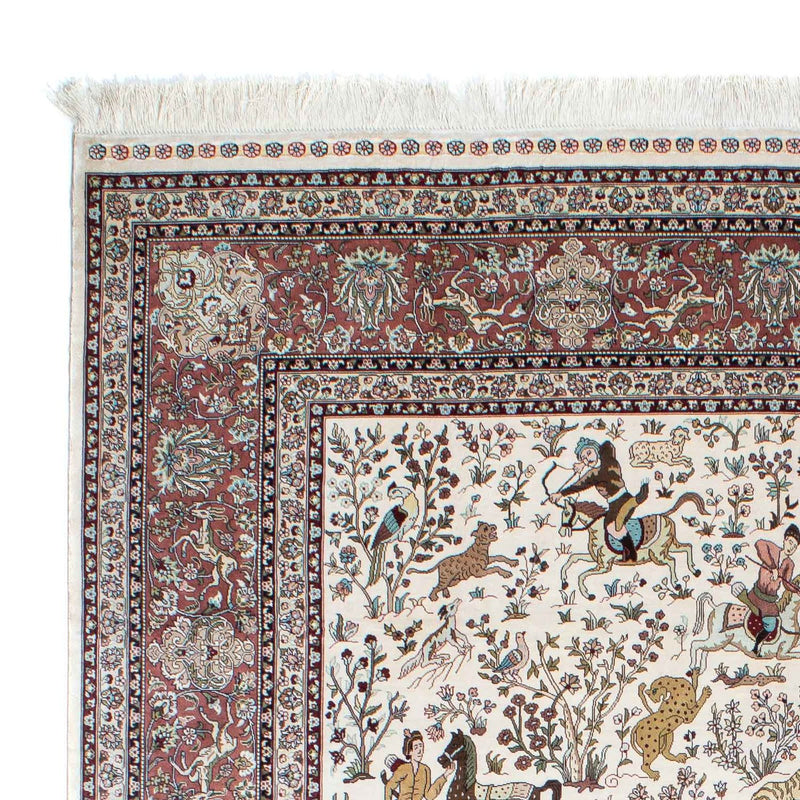 Hereke Teppich 169x244cm - Orientteppich - beige