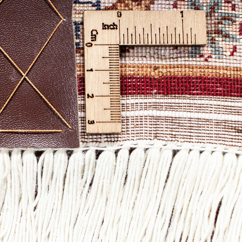Täbriz - 50 Raj Teppich 152x202cm - Perserteppich - dunkelrot