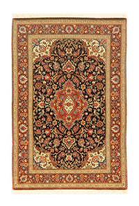 Ghom Teppich 102x152cm - Perserteppich - schwarz – product image