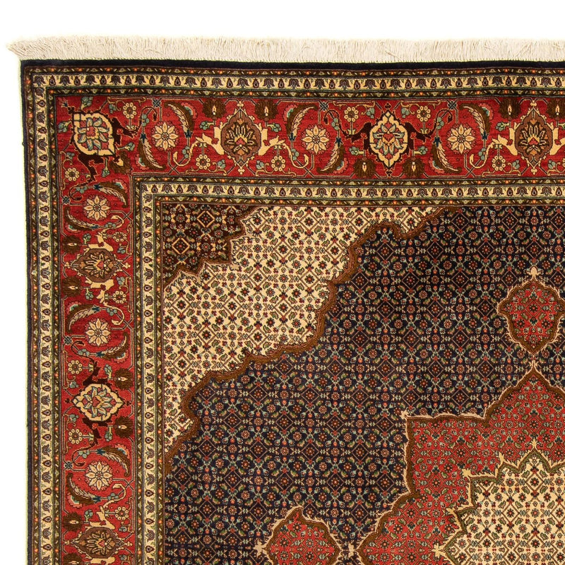 Täbriz Teppich 195x201cm - Perserteppich - dunkelblau