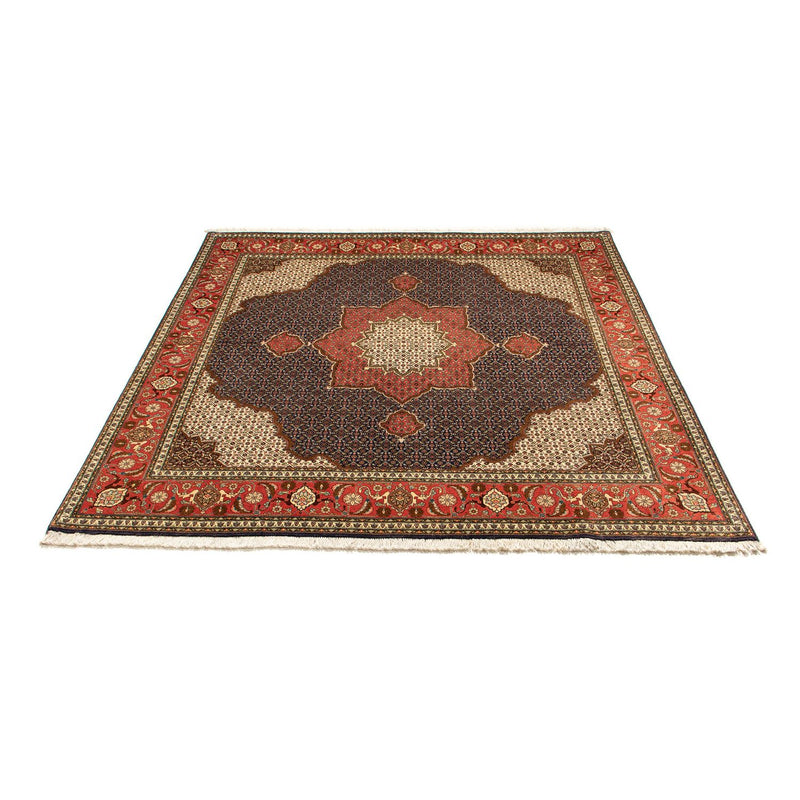 Täbriz Teppich 195x201cm - Perserteppich - dunkelblau