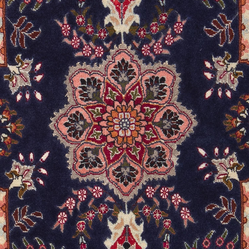 Täbriz - 50 Raj Teppich 61x93cm - Perserteppich - dunkelblau