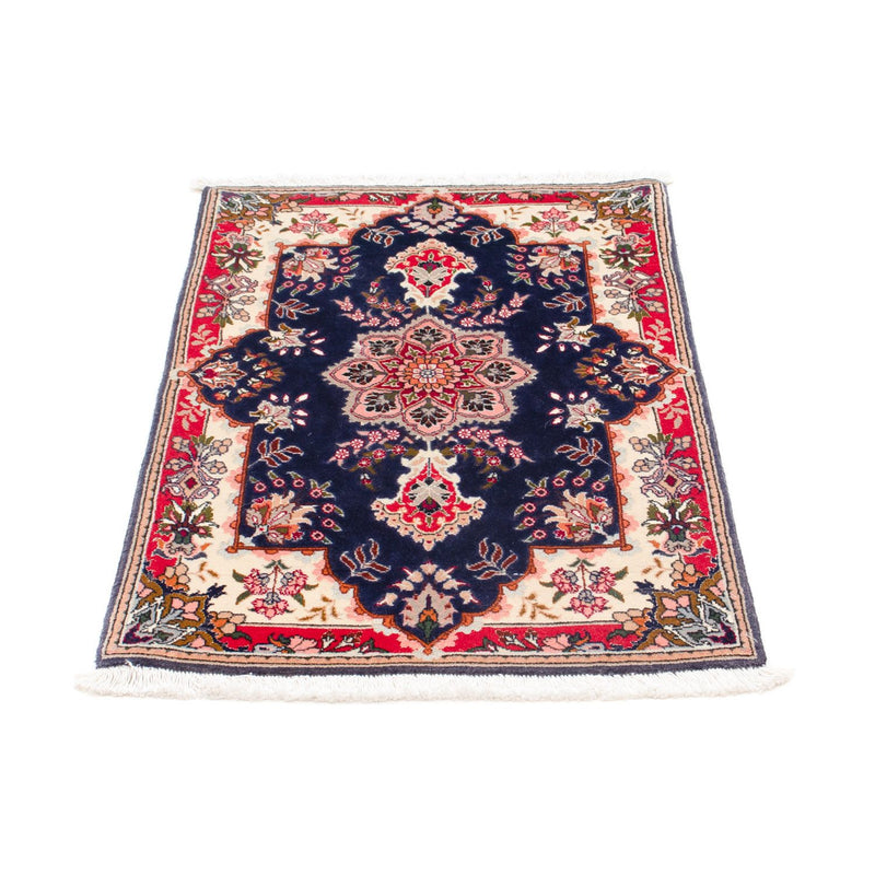 Täbriz - 50 Raj Teppich 61x93cm - Perserteppich - dunkelblau