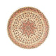 Täbriz - 50 Raj Teppich 150x150cm - Perserteppich - beige